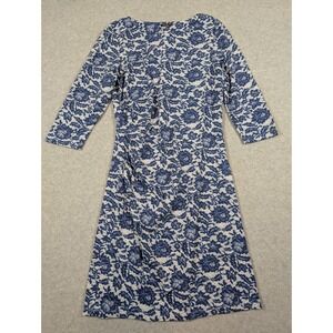 J. McLaughlin Women Dress Medium Lace‎ Floral Print Stetch Catalina Cloth